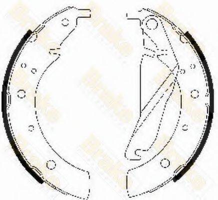 BRAKE ENGINEERING SH1209 Комплект гальмівних колодок