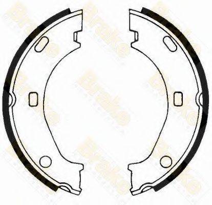 BRAKE ENGINEERING SH1242 Комплект гальмівних колодок, стоянкова гальмівна система