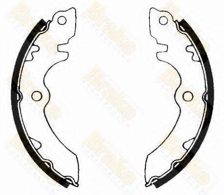 BRAKE ENGINEERING SH1247 Комплект гальмівних колодок