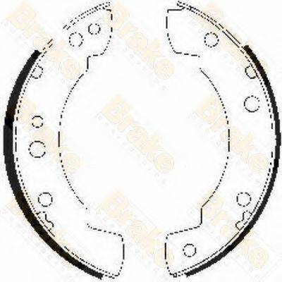 BRAKE ENGINEERING SH2140 Комплект гальмівних колодок