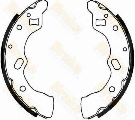 BRAKE ENGINEERING SH2490 Комплект гальмівних колодок