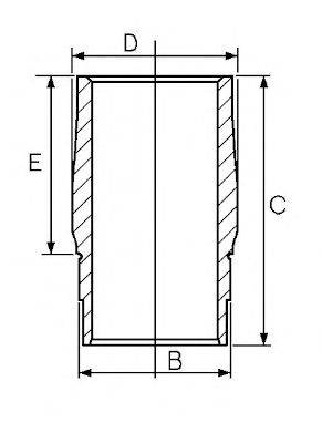 GOETZE ENGINE 1445901000 Гільза циліндра