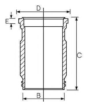 GOETZE ENGINE 1545759000 Гільза циліндра