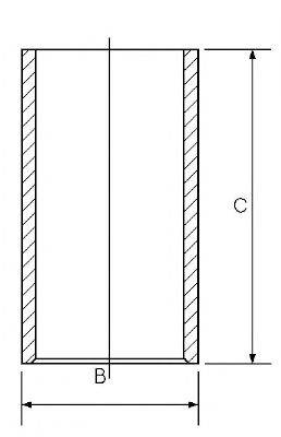 GOETZE ENGINE 1401018000 Гільза циліндра