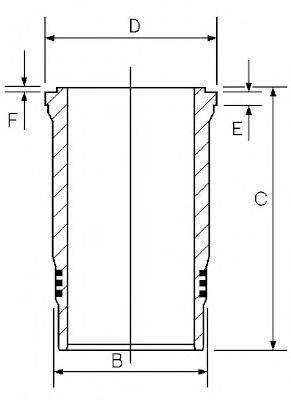 GOETZE ENGINE 1526004000 Гільза циліндра