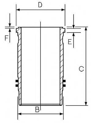 GOETZE ENGINE 1545019000 Гільза циліндра