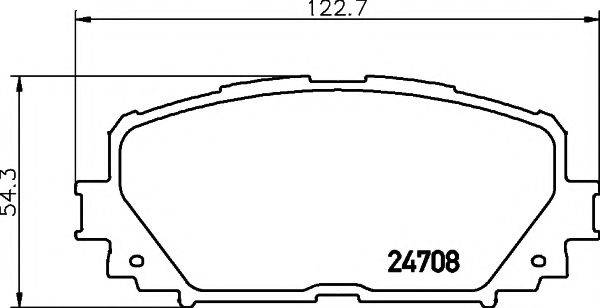 TEXTAR 2470801 Комплект гальмівних колодок, дискове гальмо