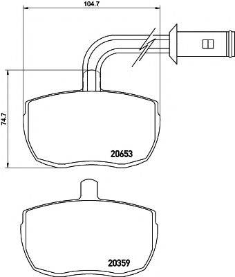 TEXTAR 2065302 Комплект гальмівних колодок, дискове гальмо