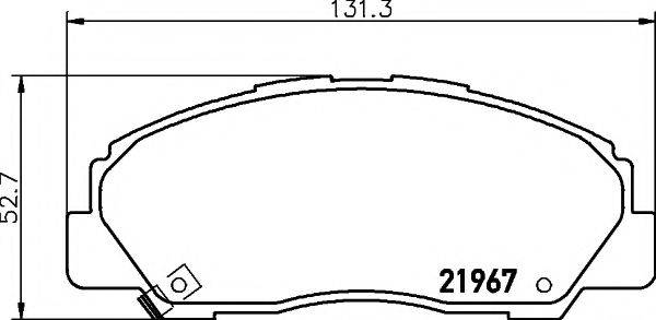 TEXTAR 2196701 Комплект гальмівних колодок, дискове гальмо