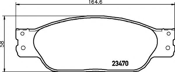 TEXTAR 2347001 Комплект гальмівних колодок, дискове гальмо