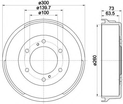 TEXTAR 94021600 Гальмівний барабан