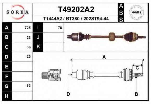 EAI T49202A2 Приводний вал