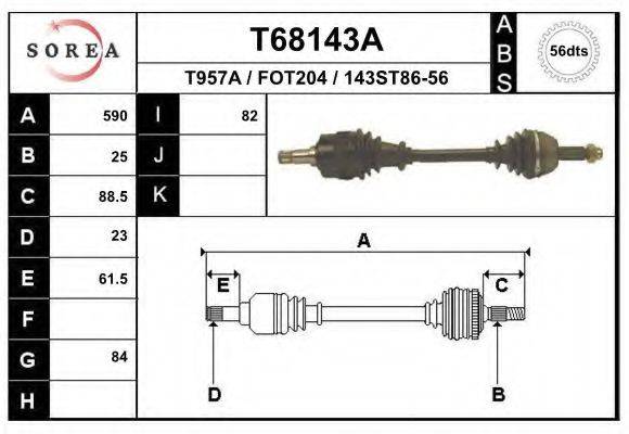 EAI T68143A Приводний вал