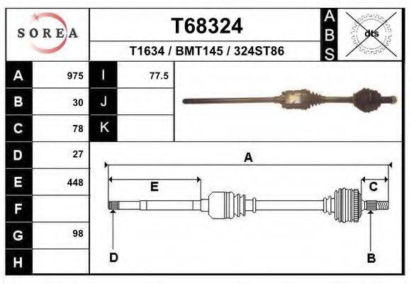 EAI T68324 Приводний вал