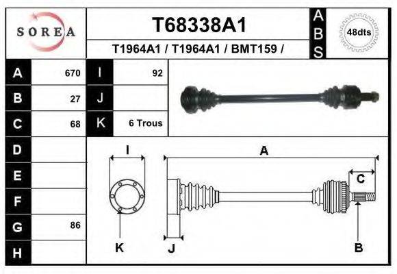 EAI T68338A1 Приводний вал