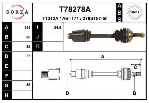 EAI T78278A Приводний вал