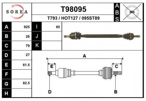 EAI T98095 Приводний вал