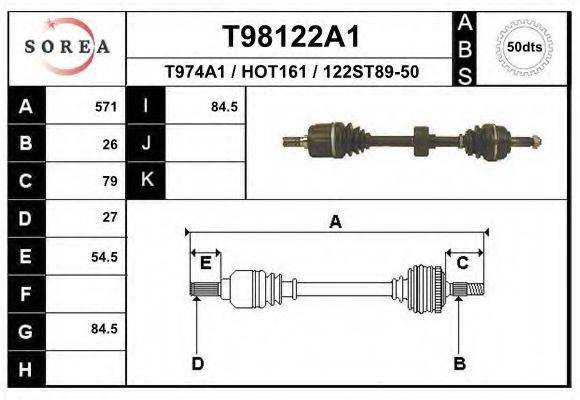 EAI T98122A1 Приводний вал