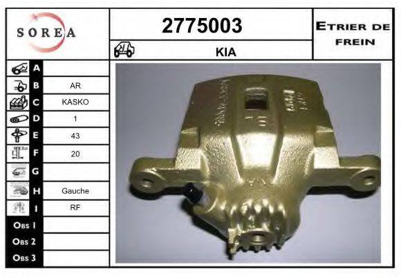 EAI 2775003 Гальмівний супорт