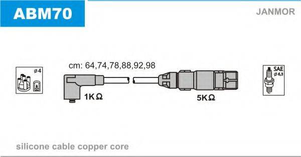 JANMOR ABM70 Комплект дротів запалювання