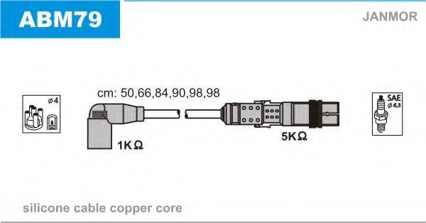 JANMOR ABM79 Комплект дротів запалювання