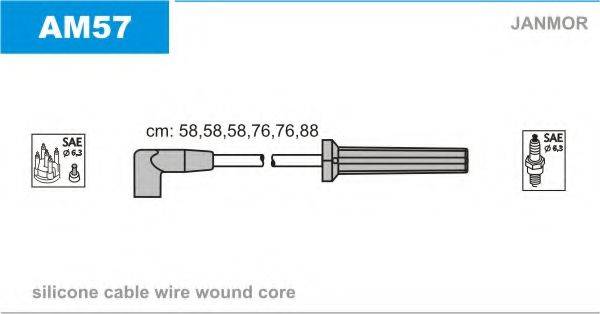 JANMOR AM57 Комплект дротів запалювання