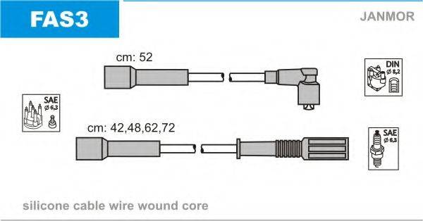 JANMOR FAS3 Комплект дротів запалювання