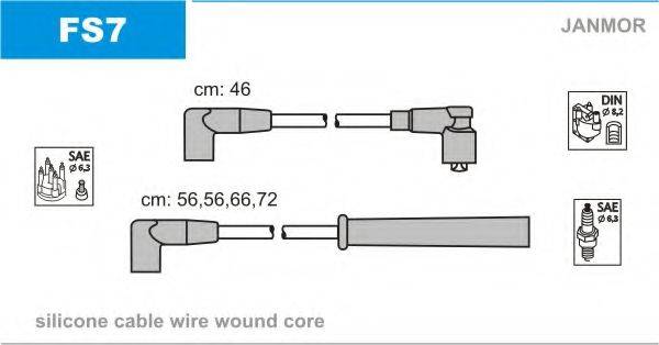 JANMOR FS7 Комплект дротів запалювання