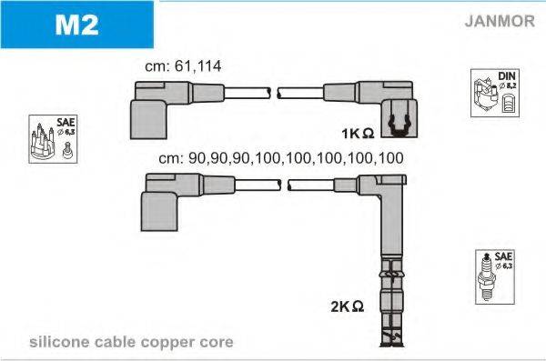 JANMOR M2 Комплект дротів запалювання