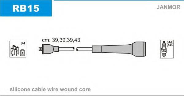 JANMOR RB15 Комплект дротів запалювання