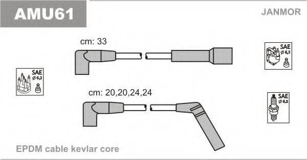 JANMOR AMU61 Комплект дротів запалювання
