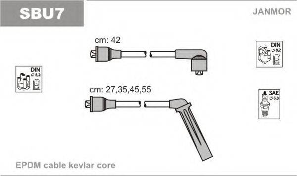 JANMOR SBU7 Комплект дротів запалювання