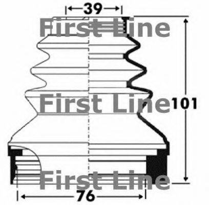 FIRST LINE FCB2890 Пильовик, приводний вал