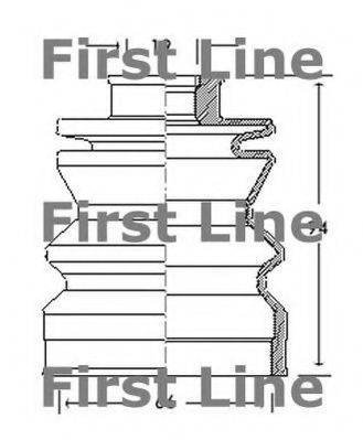 FIRST LINE FCB2103 Пильовик, приводний вал