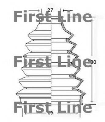 FIRST LINE FCB2227 Пильовик, приводний вал