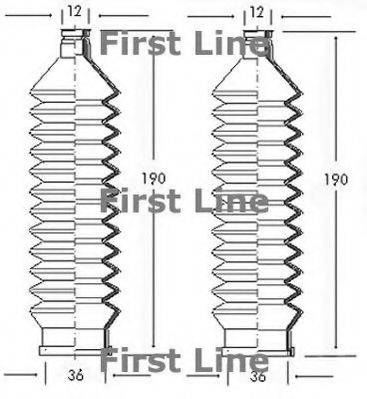 FIRST LINE FSG3013 Пильовик, рульове управління