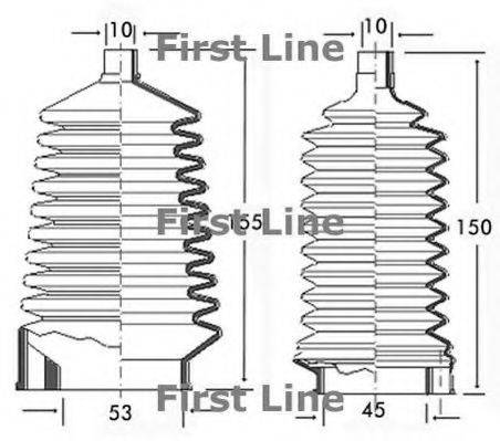 FIRST LINE FSG3087 Пильовик, рульове управління