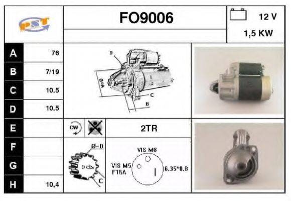 SNRA FO9006 Стартер