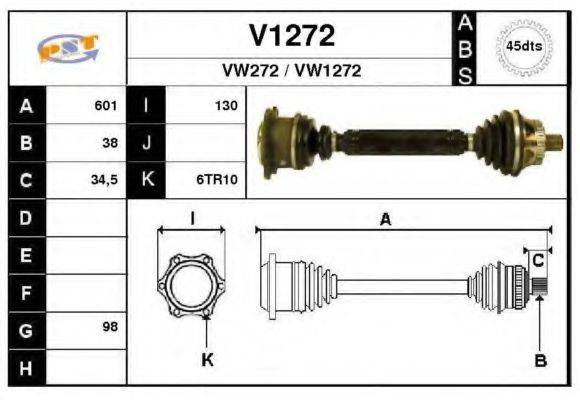 SNRA V1272 Приводний вал