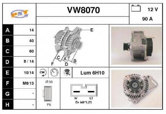 SNRA VW8070 Генератор