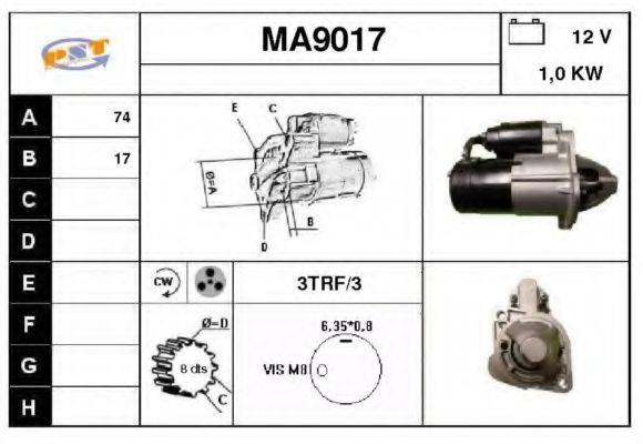 SNRA MA9017 Стартер