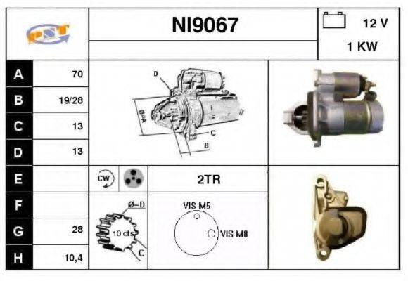 SNRA NI9067 Стартер