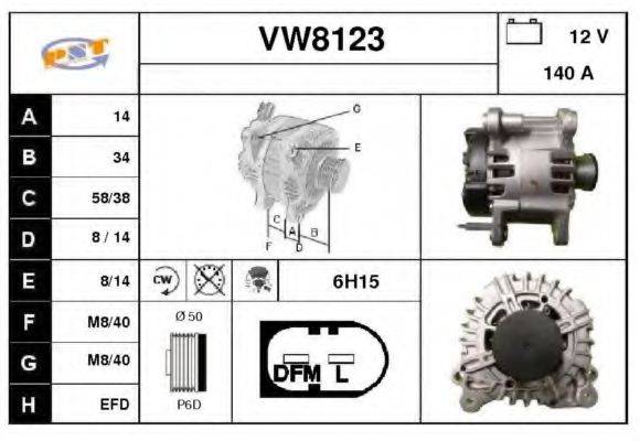 SNRA VW8123 Генератор