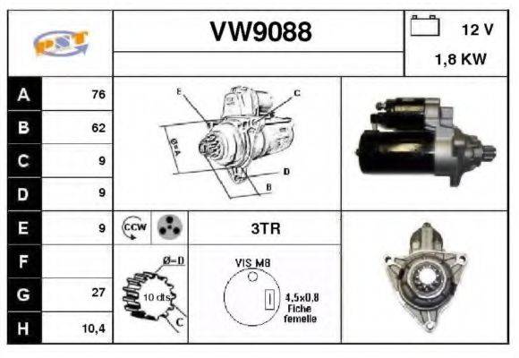 SNRA VW9088 Стартер