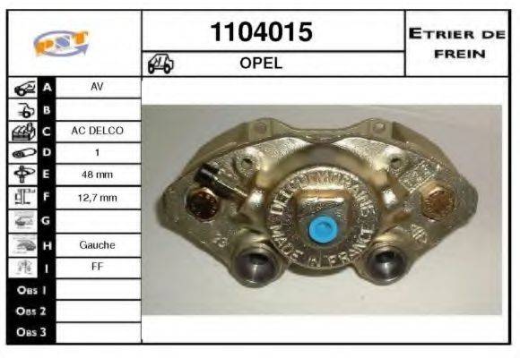 SNRA 1104015 Гальмівний супорт