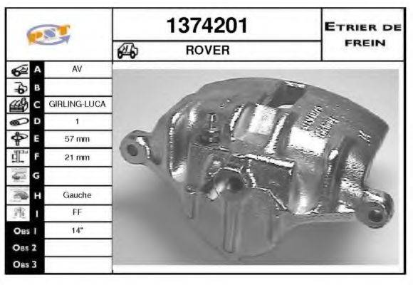 SNRA 1374201 Гальмівний супорт