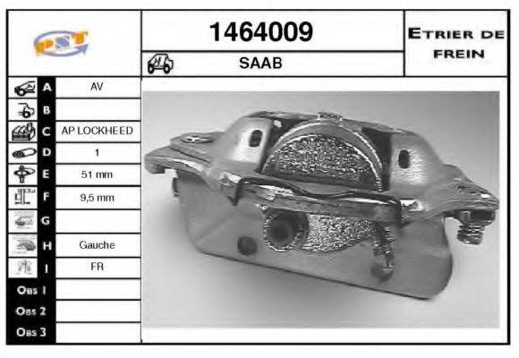 SNRA 1464009 Гальмівний супорт