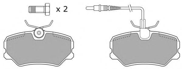 FREMAX FBP0573 Комплект гальмівних колодок, дискове гальмо