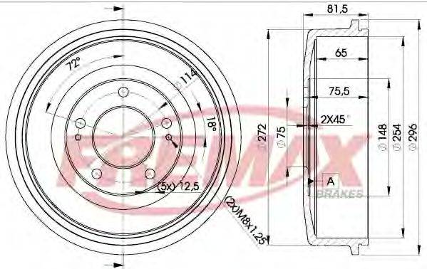 FREMAX BD0101 Гальмівний барабан