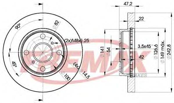 FREMAX BD0110 гальмівний диск